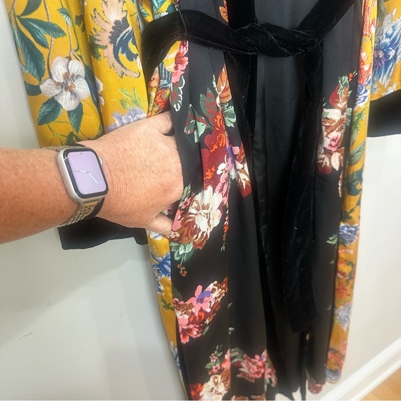 Zara Patchwork Kimono Duster Velvet - Picture 8 of 11